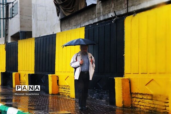 بارش باران در تبریز