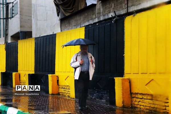 بارش باران در تبریز