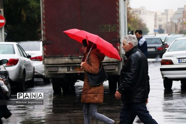 بارش باران در تبریز