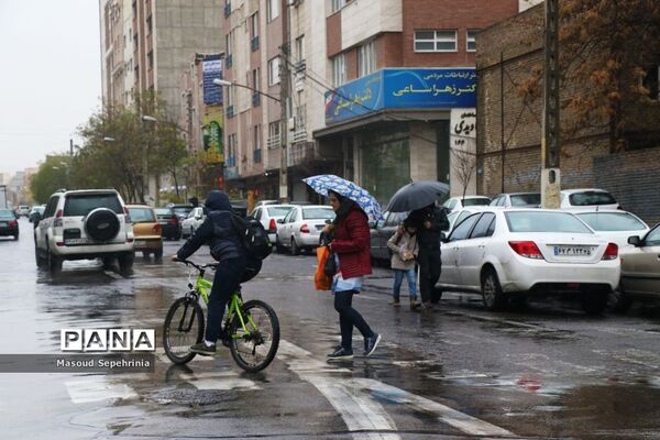 بارش باران در تبریز