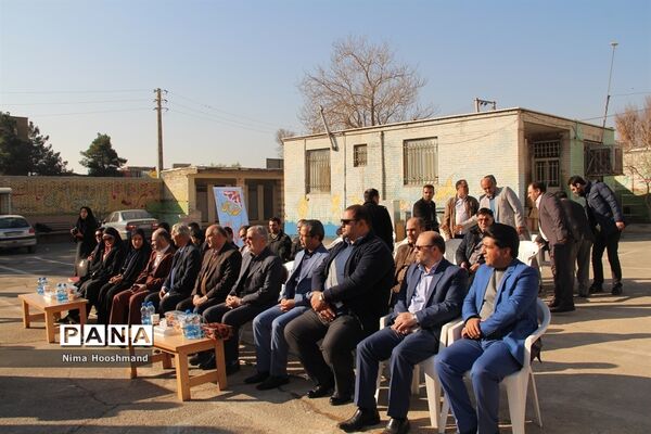 مراسم کلنگ زنی مدرسه خیرساز در شهرری