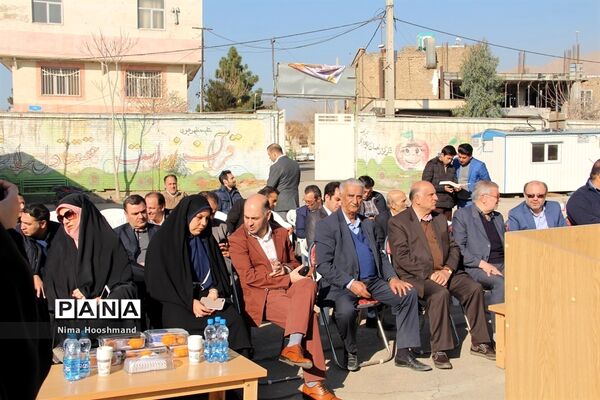 مراسم کلنگ زنی مدرسه خیرساز در شهرری