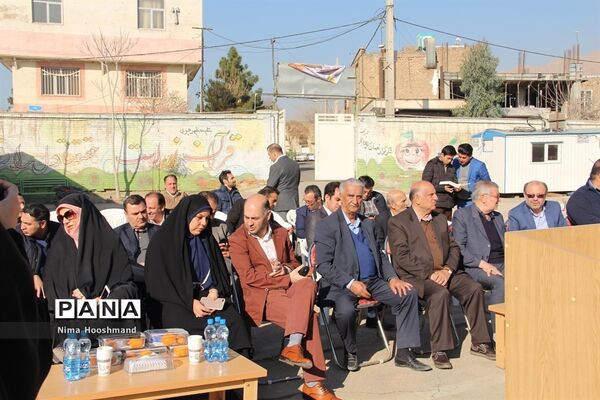 مراسم کلنگ زنی مدرسه خیرساز در شهرری