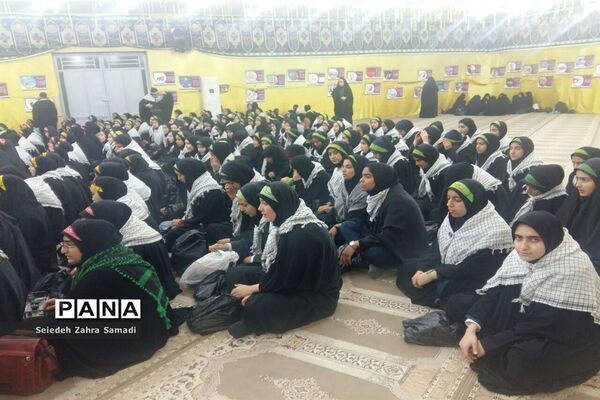 اردوی راهیان نور دانش‌آموزان  ملارد در سرزمین‌های ایثار و شهادت