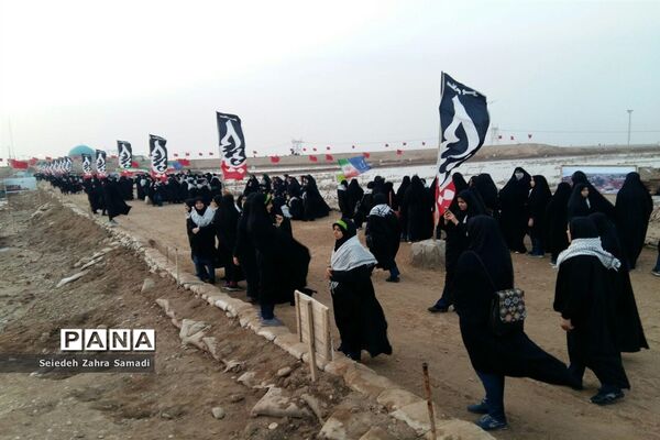 اردوی راهیان نور دانش‌آموزان  ملارد در سرزمین‌های ایثار و شهادت