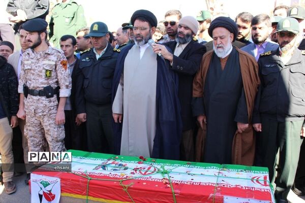 تشییع پیکر مطهر شهید حادثه تروریستی چابهار در یاسوج