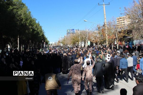 تشییع پیکر مطهر شهید حادثه تروریستی چابهار در یاسوج