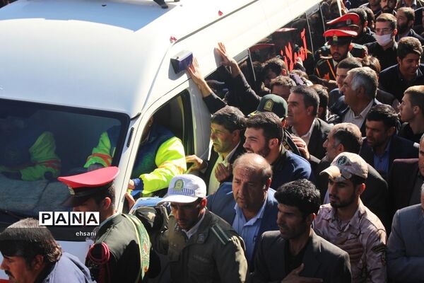 تشییع پیکر مطهر شهید حادثه تروریستی چابهار در یاسوج