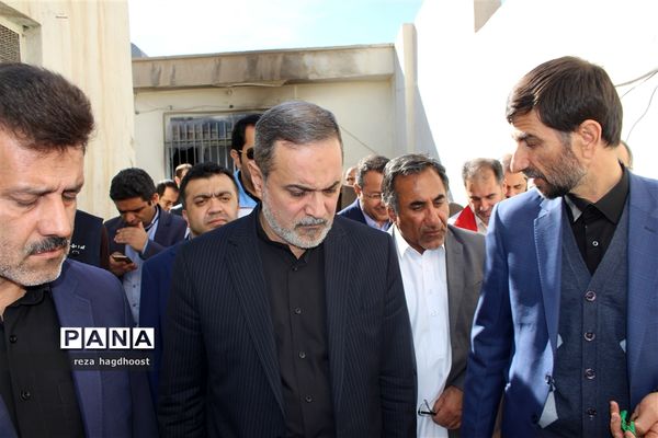 بازدید وزیر آموزش و پرورش از مدرسه حادثه دیده اسوه حسنه زاهدان