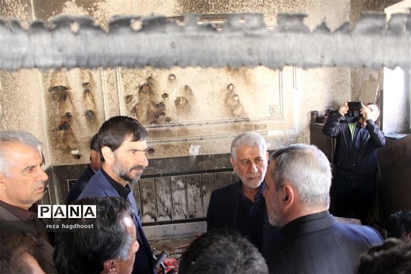 بازدید وزیر آموزش و پرورش از مدرسه حادثه دیده اسوه حسنه زاهدان