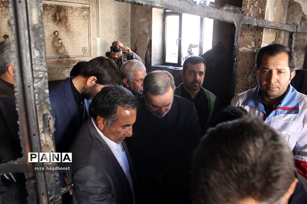 بازدید وزیر آموزش و پرورش از مدرسه حادثه دیده اسوه حسنه زاهدان