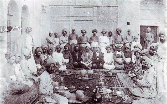 تصویر/ سفره شب یلدا در عهد قاجار