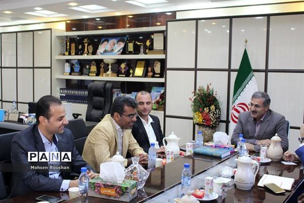 دیدار نایب رئیس  فدراسیون موج سواری آسیا با مدیرکل آموزش و پرورش استان بوشهر