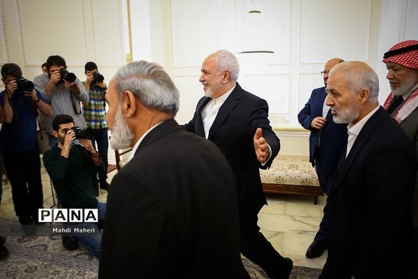 دیدار وزیر امور خارجه ایران با رئیس هیات پارلمانی فلسطین