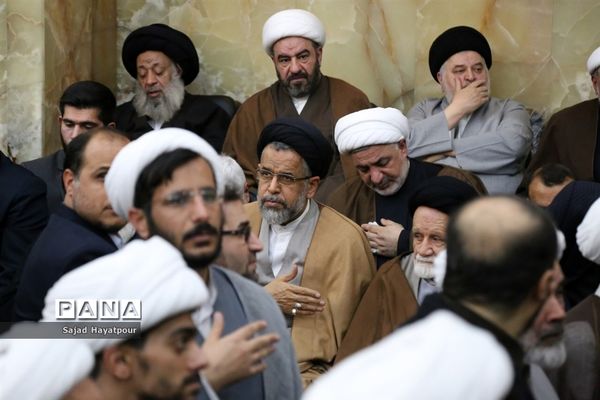 مراسم ختم آیت الله هاشمی شاهرودی در قم