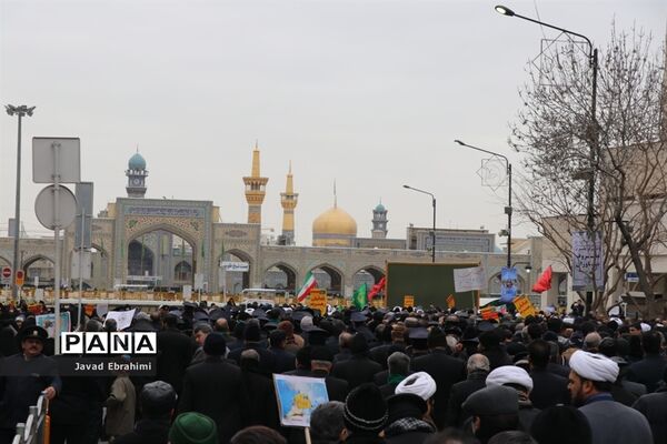 راهپیمایی 9 دی در مشهد