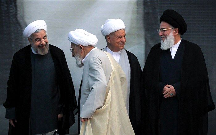 تصویر/ هاشمی رفسنجانی، هاشمی شاهرودی، مهدوی کنی و حسن روحانی در یک قاب