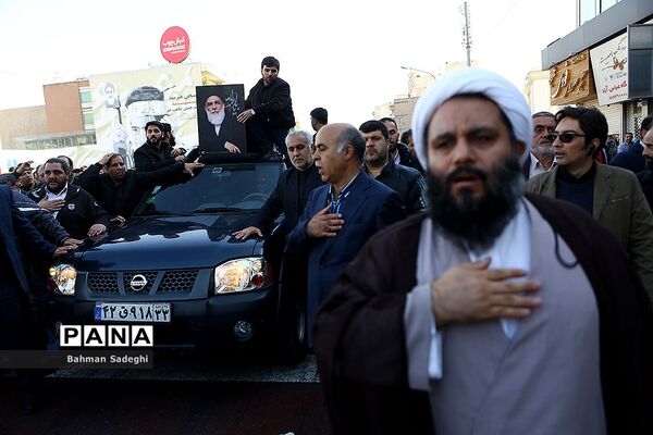 مراسم تشییع پیکر آیت‌الله هاشمی شاهرودی در تهران