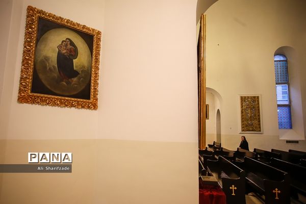 مراسم میلاد حضرت عیسی مسیح در کلیسا حضرت مریم