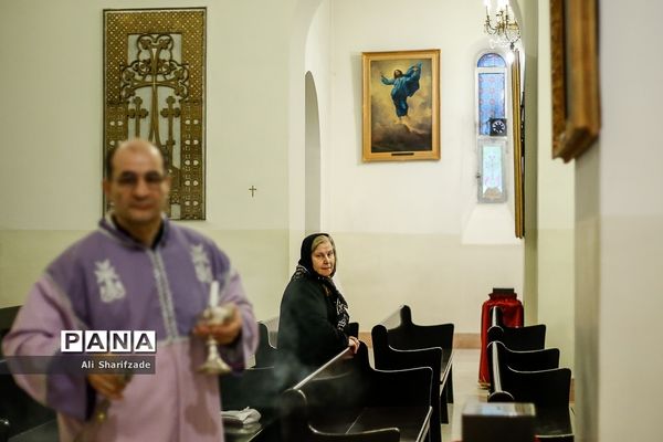 مراسم میلاد حضرت عیسی مسیح در کلیسا حضرت مریم