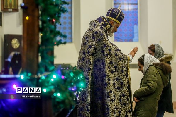 مراسم میلاد حضرت عیسی مسیح در کلیسا حضرت مریم