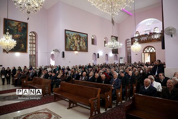 مراسم جشن سال نو ارامنه در کلیسای تارگمانچاتس مقدس