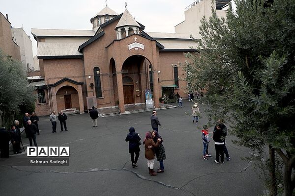 مراسم جشن سال نو ارامنه در کلیسای تارگمانچاتس مقدس