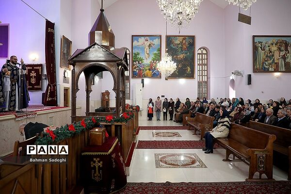 مراسم جشن سال نو ارامنه در کلیسای تارگمانچاتس مقدس