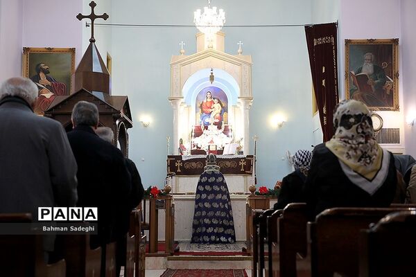 مراسم جشن سال نو ارامنه در کلیسای تارگمانچاتس مقدس