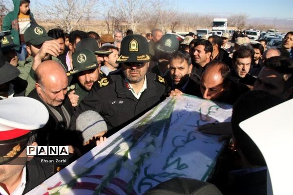 مراسم تشیع پیکر پاک و مطهر  شهید غلامحسن جام‌دوست در تربت جام