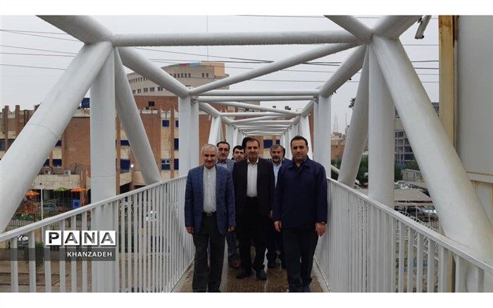 پیاده روی کارکنان اداره ناحیه ۲ اهواز و پویش سه شنبه بدون خودرو