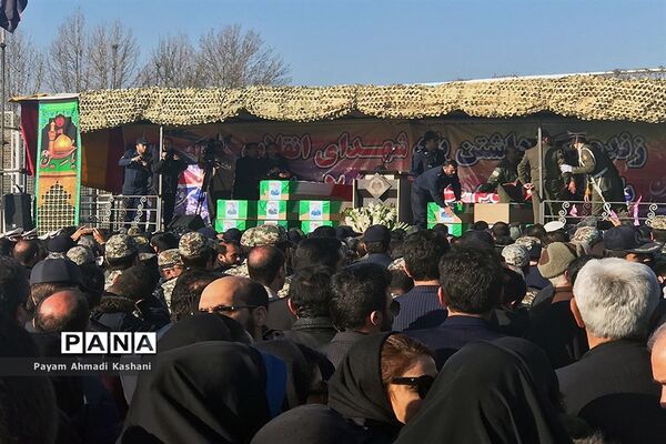 مراسم تشییع شهدای حادثه سقوط بوئینگ ۷۰۷