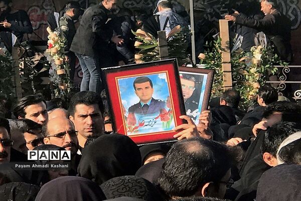 مراسم تشییع شهدای حادثه سقوط بوئینگ ۷۰۷