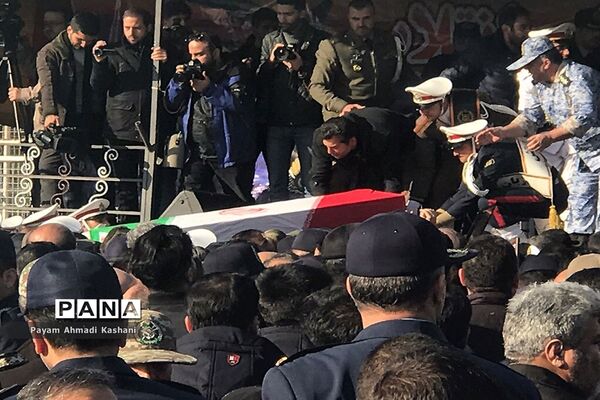 مراسم تشییع شهدای حادثه سقوط بوئینگ ۷۰۷