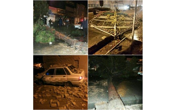 طوفان برق 5 هزار مشترک کاشمری را قطع کرد +عکس