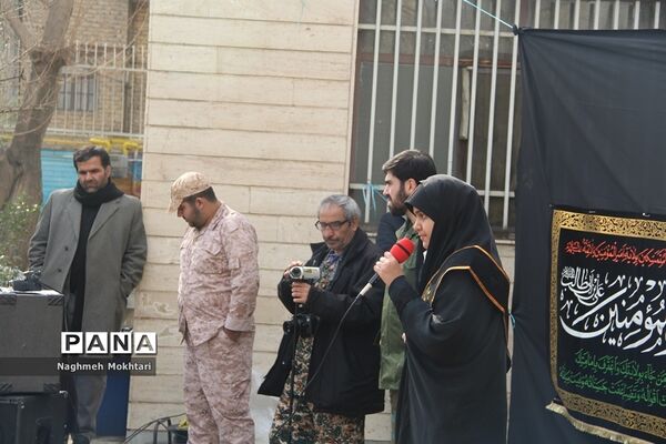 تشییع پیکر مطهر شهید گمنام در مدارس شهرری