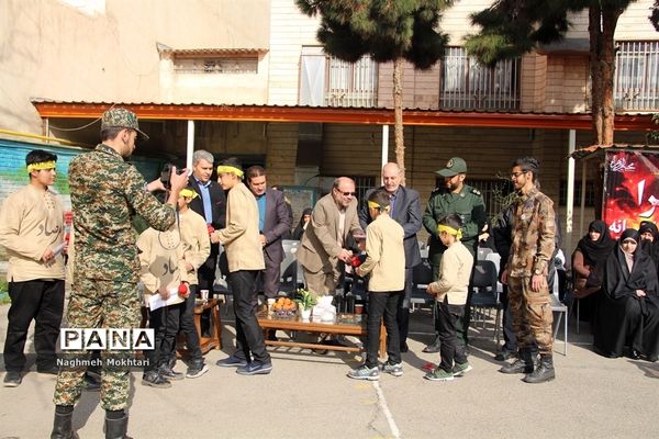 تشییع پیکر مطهر شهید گمنام در مدارس شهرری