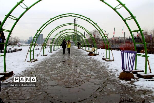 یک روز برفی در پارک گللر باغی ارومیه