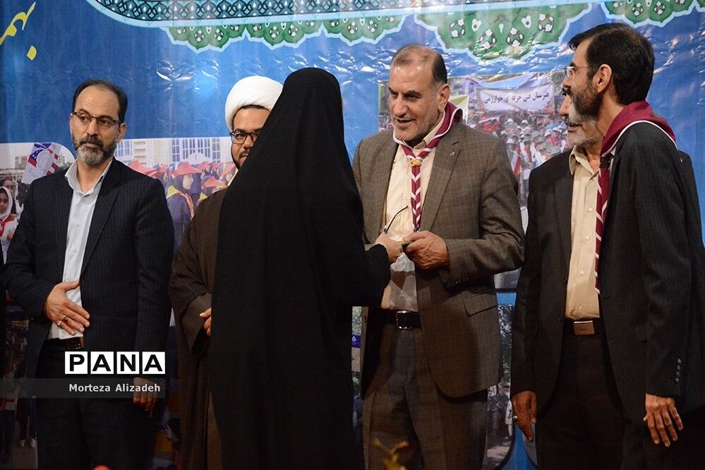 گردهمایی مربیان پیشتاز سازمان دانش‌آموزی خوزستان بمناسبت چلمین سالگردپیروزی انقلاب اسلامی اهواز-1