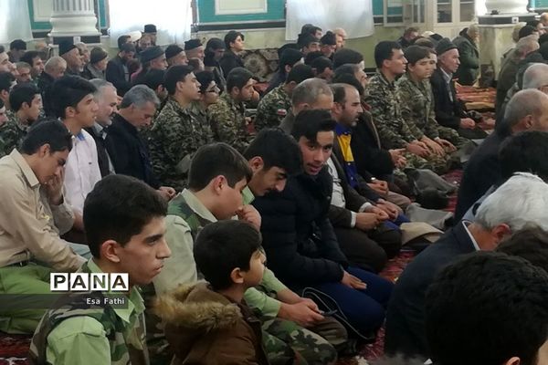 گلباران تمثال امام خمینی (ره) در آذرشهر