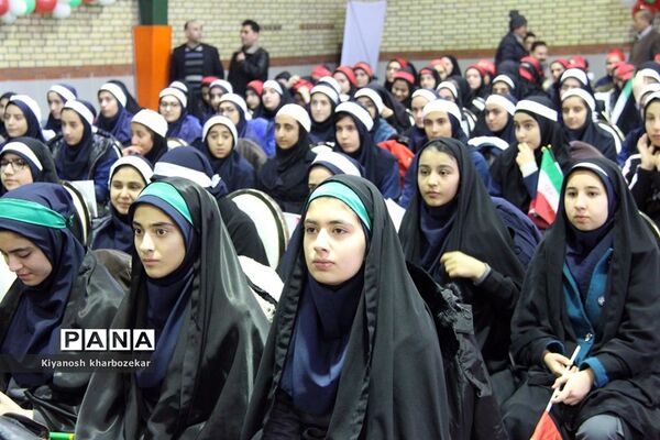آیین نواختن زنگ انقلاب در مدرسه شهید ساکو مجنونیانس ارومیه