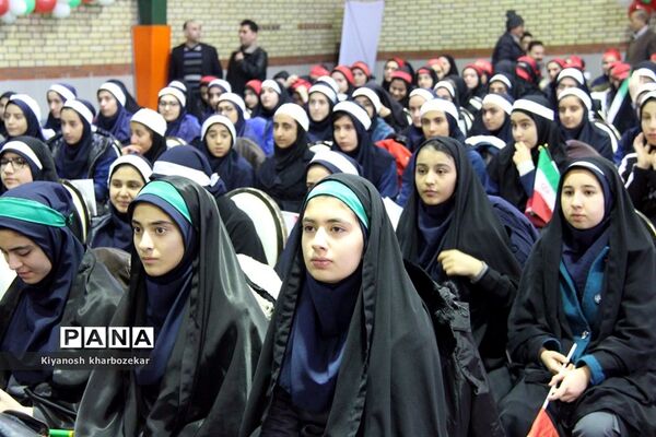 آیین نواختن زنگ انقلاب در مدرسه شهید ساکو مجنونیانس ارومیه