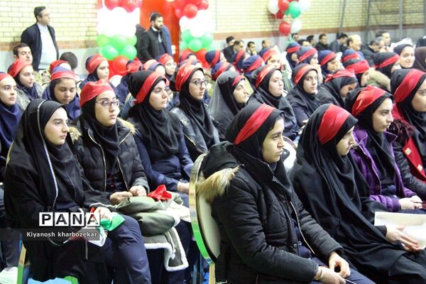 آیین نواختن زنگ انقلاب در مدرسه شهید ساکو مجنونیانس ارومیه