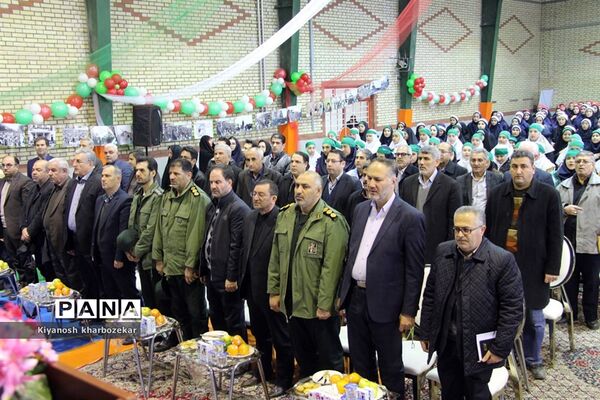 آیین نواختن زنگ انقلاب در مدرسه شهید ساکو مجنونیانس ارومیه