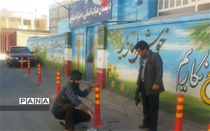 کوچه دبستان هادی یزد ایمن سازی شد