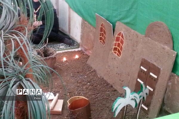 مراسم سوگواری ایام فاطمیه اعضای تشکل پیشتازان دبیرستان خدیجه کبری(س) سراب
