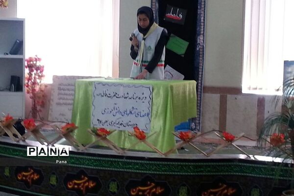 مراسم سوگواری ایام فاطمیه اعضای تشکل پیشتازان دبیرستان خدیجه کبری(س) سراب