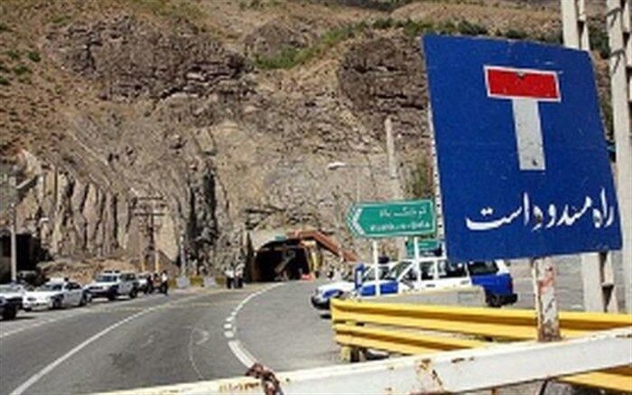 مرزن‌آباد در محور کرج- چالوس مسدود شد