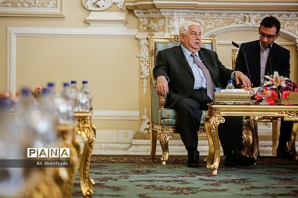 دیدار وزیر امورخارجه سوریه با علی لاریجانی