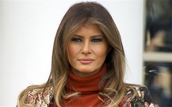 لباس متفاوت ملانیا در سخنرانی ترامپ + تصاویر